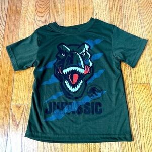 Jurassic World Size 4 Boys Green Dinosaur Short Sleeve T-shirt